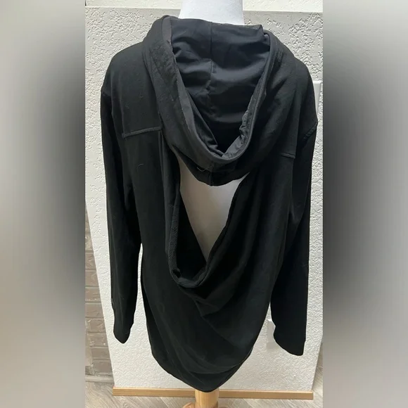 Victoria’s Secret sport black  hooded  pull Active Dress open back large - Picture 6 of 9